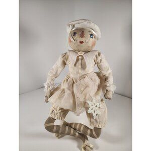 Joe Spencer Gathered Traditions Doll Winter Pixie Marie Snow Woman Person w/tag